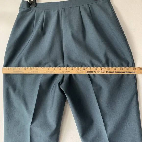 Kasper ASL 2 Piece Pants Suite 12 Short Sleeve Lined Office Career Corp Vintage - Picture 10 of 16